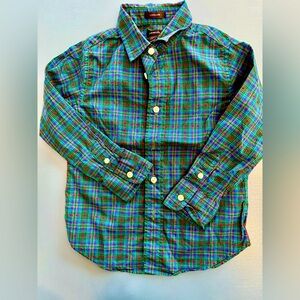 Crew cuts plaid button down